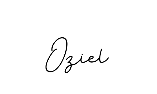 Design your own signature with our free online signature maker. With this signature software, you can create a handwritten (BallpointsItalic-DORy9) signature for name Oziel. Oziel signature style 11 images and pictures png