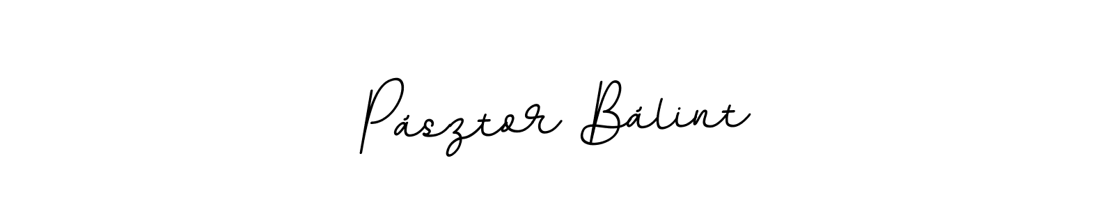 How to make Pásztor Bálint name signature. Use BallpointsItalic-DORy9 style for creating short signs online. This is the latest handwritten sign. Pásztor Bálint signature style 11 images and pictures png