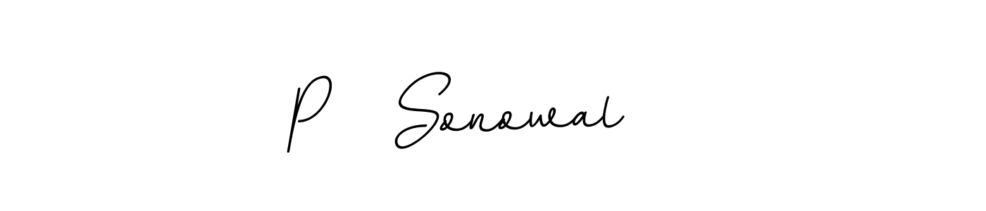 How to Draw P   Sonowal    signature style? BallpointsItalic-DORy9 is a latest design signature styles for name P   Sonowal   . P   Sonowal    signature style 11 images and pictures png