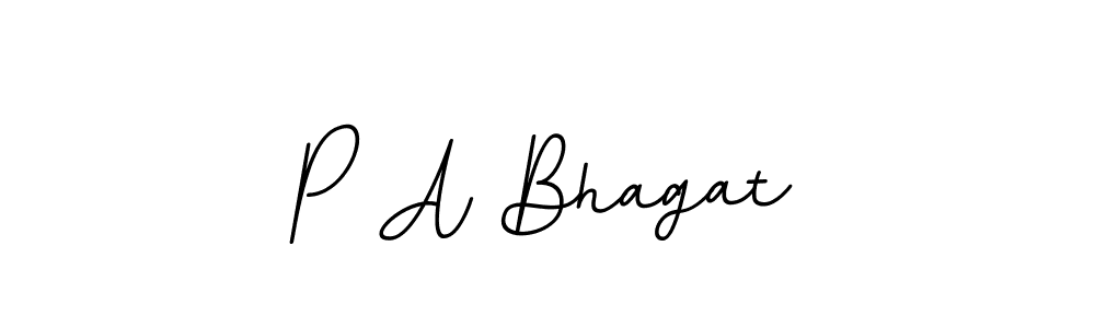 Create a beautiful signature design for name P A Bhagat. With this signature (BallpointsItalic-DORy9) fonts, you can make a handwritten signature for free. P A Bhagat signature style 11 images and pictures png