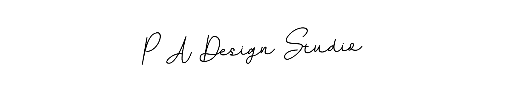 You should practise on your own different ways (BallpointsItalic-DORy9) to write your name (P A Design Studio) in signature. don't let someone else do it for you. P A Design Studio signature style 11 images and pictures png
