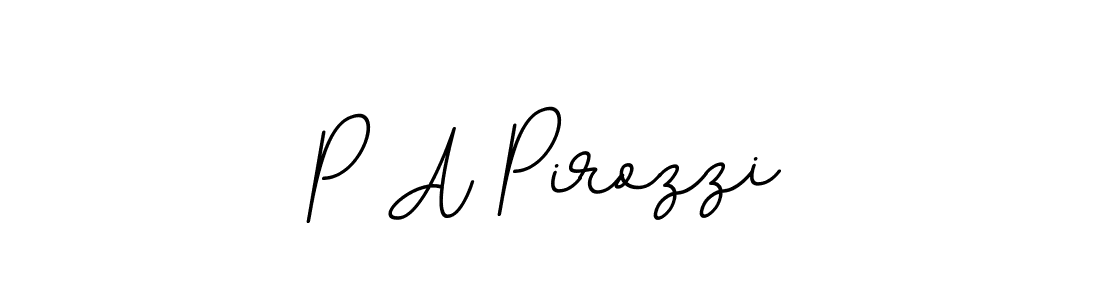 This is the best signature style for the P A Pirozzi name. Also you like these signature font (BallpointsItalic-DORy9). Mix name signature. P A Pirozzi signature style 11 images and pictures png