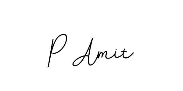 Create a beautiful signature design for name P Amit. With this signature (BallpointsItalic-DORy9) fonts, you can make a handwritten signature for free. P Amit signature style 11 images and pictures png