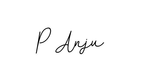 Make a beautiful signature design for name P Anju. With this signature (BallpointsItalic-DORy9) style, you can create a handwritten signature for free. P Anju signature style 11 images and pictures png