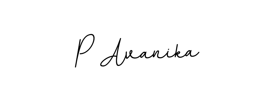 Make a beautiful signature design for name P Avanika. With this signature (BallpointsItalic-DORy9) style, you can create a handwritten signature for free. P Avanika signature style 11 images and pictures png