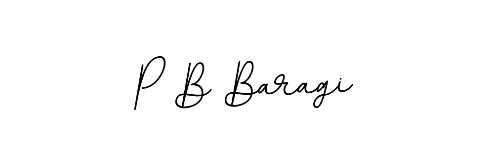 You should practise on your own different ways (BallpointsItalic-DORy9) to write your name (P B Baragi) in signature. don't let someone else do it for you. P B Baragi signature style 11 images and pictures png
