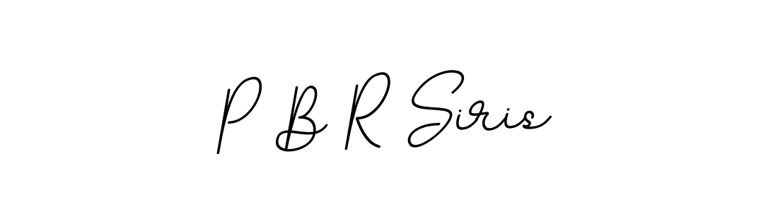 Use a signature maker to create a handwritten signature online. With this signature software, you can design (BallpointsItalic-DORy9) your own signature for name P B R Siris. P B R Siris signature style 11 images and pictures png