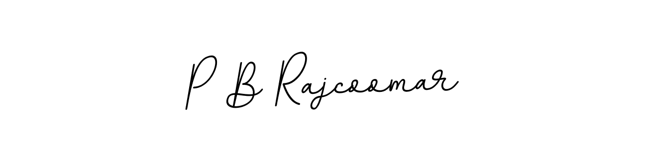 You should practise on your own different ways (BallpointsItalic-DORy9) to write your name (P B Rajcoomar) in signature. don't let someone else do it for you. P B Rajcoomar signature style 11 images and pictures png