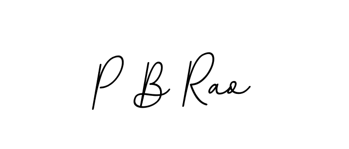 Create a beautiful signature design for name P B Rao. With this signature (BallpointsItalic-DORy9) fonts, you can make a handwritten signature for free. P B Rao signature style 11 images and pictures png