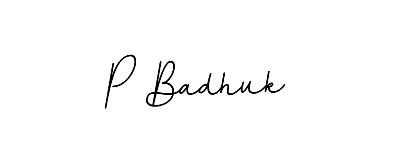Check out images of Autograph of P Badhuk name. Actor P Badhuk Signature Style. BallpointsItalic-DORy9 is a professional sign style online. P Badhuk signature style 11 images and pictures png