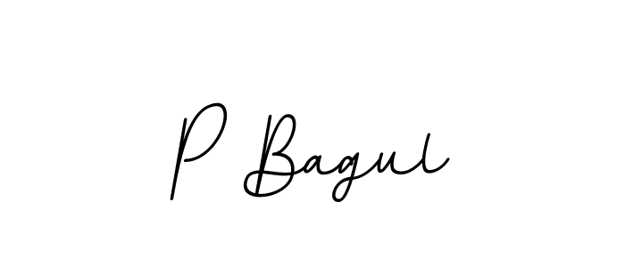 Design your own signature with our free online signature maker. With this signature software, you can create a handwritten (BallpointsItalic-DORy9) signature for name P Bagul. P Bagul signature style 11 images and pictures png