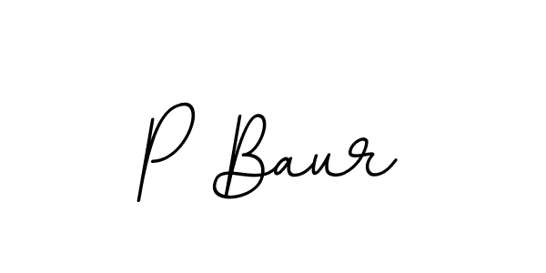 P Baur stylish signature style. Best Handwritten Sign (BallpointsItalic-DORy9) for my name. Handwritten Signature Collection Ideas for my name P Baur. P Baur signature style 11 images and pictures png