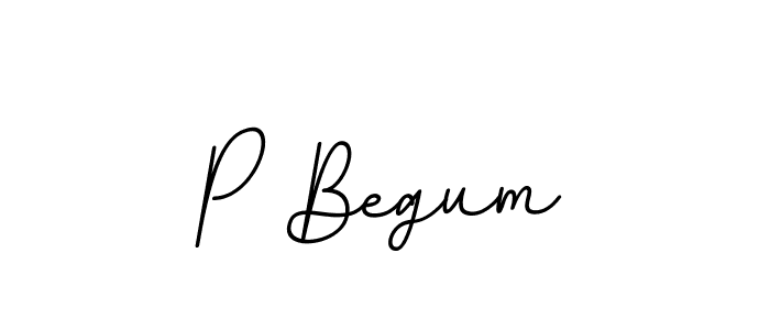 Make a beautiful signature design for name P Begum. With this signature (BallpointsItalic-DORy9) style, you can create a handwritten signature for free. P Begum signature style 11 images and pictures png