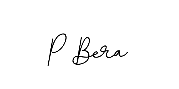 How to make P Bera name signature. Use BallpointsItalic-DORy9 style for creating short signs online. This is the latest handwritten sign. P Bera signature style 11 images and pictures png