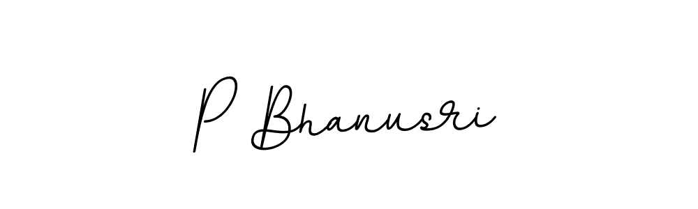 if you are searching for the best signature style for your name P Bhanusri. so please give up your signature search. here we have designed multiple signature styles  using BallpointsItalic-DORy9. P Bhanusri signature style 11 images and pictures png