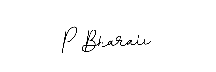 Make a beautiful signature design for name P Bharali. Use this online signature maker to create a handwritten signature for free. P Bharali signature style 11 images and pictures png