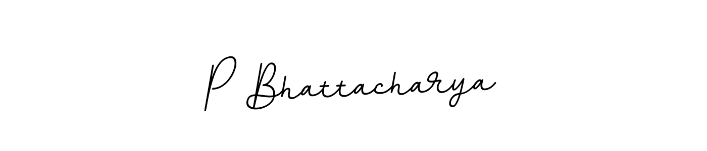 if you are searching for the best signature style for your name P Bhattacharya. so please give up your signature search. here we have designed multiple signature styles  using BallpointsItalic-DORy9. P Bhattacharya signature style 11 images and pictures png