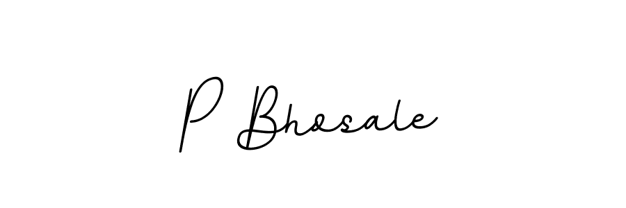 How to make P Bhosale name signature. Use BallpointsItalic-DORy9 style for creating short signs online. This is the latest handwritten sign. P Bhosale signature style 11 images and pictures png