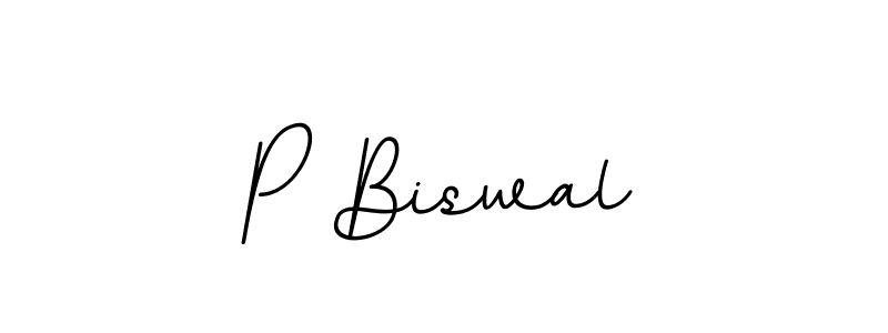 How to make P Biswal signature? BallpointsItalic-DORy9 is a professional autograph style. Create handwritten signature for P Biswal name. P Biswal signature style 11 images and pictures png