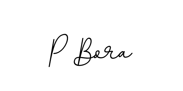 Design your own signature with our free online signature maker. With this signature software, you can create a handwritten (BallpointsItalic-DORy9) signature for name P Bora. P Bora signature style 11 images and pictures png