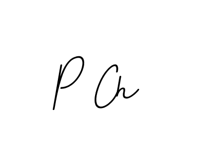 Create a beautiful signature design for name P Ch. With this signature (BallpointsItalic-DORy9) fonts, you can make a handwritten signature for free. P Ch signature style 11 images and pictures png