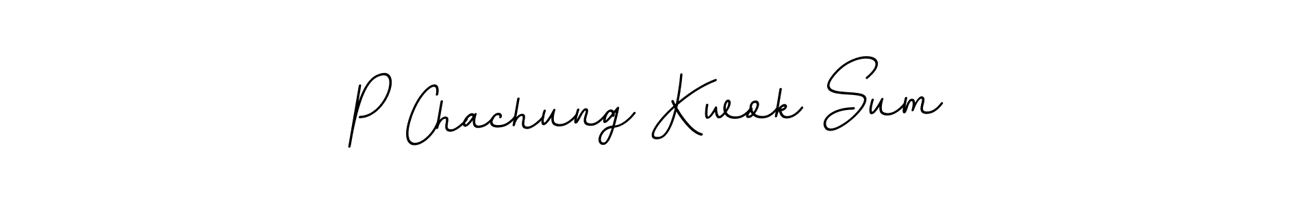 Design your own signature with our free online signature maker. With this signature software, you can create a handwritten (BallpointsItalic-DORy9) signature for name P Chachung Kwok Sum. P Chachung Kwok Sum signature style 11 images and pictures png