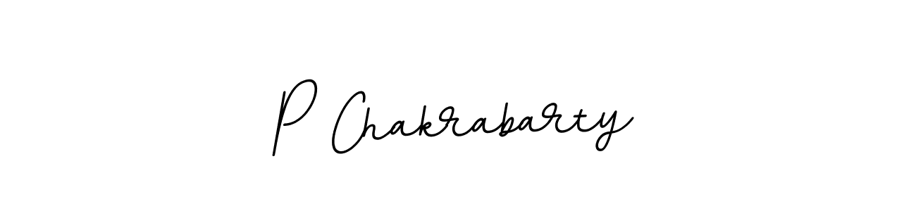 Create a beautiful signature design for name P Chakrabarty. With this signature (BallpointsItalic-DORy9) fonts, you can make a handwritten signature for free. P Chakrabarty signature style 11 images and pictures png