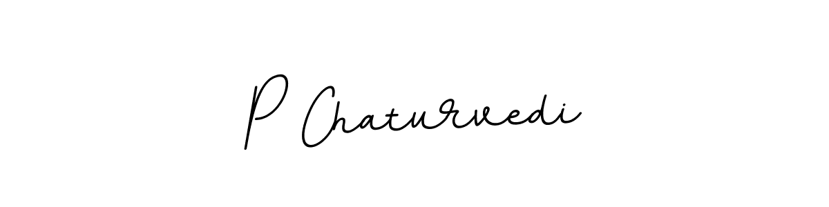 Use a signature maker to create a handwritten signature online. With this signature software, you can design (BallpointsItalic-DORy9) your own signature for name P Chaturvedi. P Chaturvedi signature style 11 images and pictures png