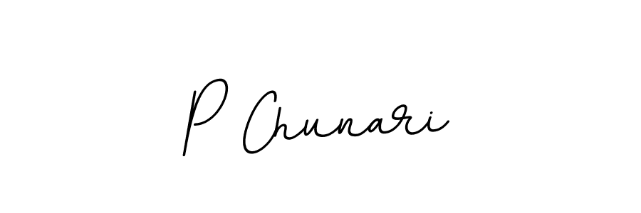 Also we have P Chunari name is the best signature style. Create professional handwritten signature collection using BallpointsItalic-DORy9 autograph style. P Chunari signature style 11 images and pictures png