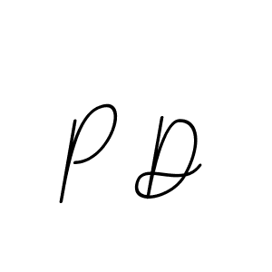 Design your own signature with our free online signature maker. With this signature software, you can create a handwritten (BallpointsItalic-DORy9) signature for name P D. P D signature style 11 images and pictures png