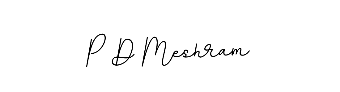 P D Meshram stylish signature style. Best Handwritten Sign (BallpointsItalic-DORy9) for my name. Handwritten Signature Collection Ideas for my name P D Meshram. P D Meshram signature style 11 images and pictures png