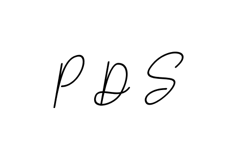 P D S stylish signature style. Best Handwritten Sign (BallpointsItalic-DORy9) for my name. Handwritten Signature Collection Ideas for my name P D S. P D S signature style 11 images and pictures png