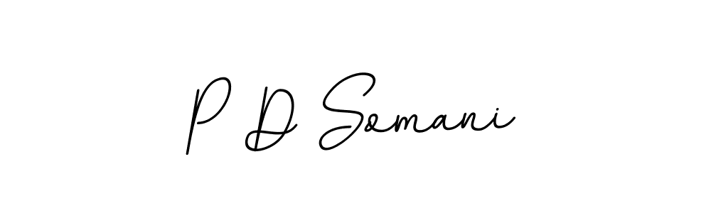 Create a beautiful signature design for name P D Somani. With this signature (BallpointsItalic-DORy9) fonts, you can make a handwritten signature for free. P D Somani signature style 11 images and pictures png