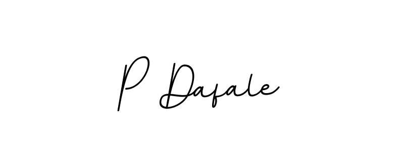 Make a beautiful signature design for name P Dafale. With this signature (BallpointsItalic-DORy9) style, you can create a handwritten signature for free. P Dafale signature style 11 images and pictures png