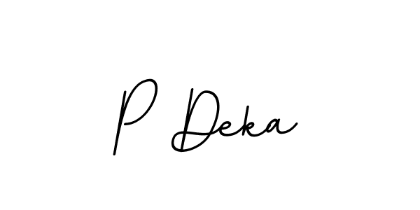 Make a beautiful signature design for name P Deka. With this signature (BallpointsItalic-DORy9) style, you can create a handwritten signature for free. P Deka signature style 11 images and pictures png