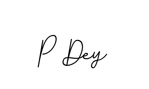 How to make P Dey name signature. Use BallpointsItalic-DORy9 style for creating short signs online. This is the latest handwritten sign. P Dey signature style 11 images and pictures png