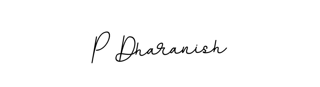 You should practise on your own different ways (BallpointsItalic-DORy9) to write your name (P Dharanish) in signature. don't let someone else do it for you. P Dharanish signature style 11 images and pictures png
