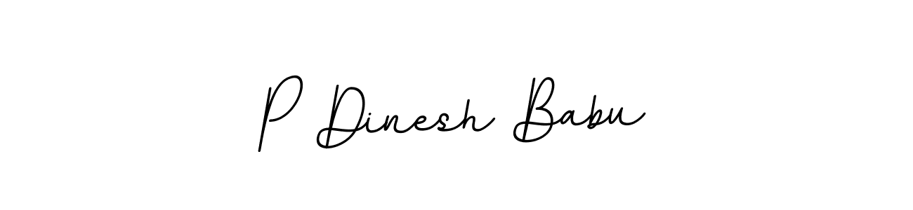 P Dinesh Babu stylish signature style. Best Handwritten Sign (BallpointsItalic-DORy9) for my name. Handwritten Signature Collection Ideas for my name P Dinesh Babu. P Dinesh Babu signature style 11 images and pictures png