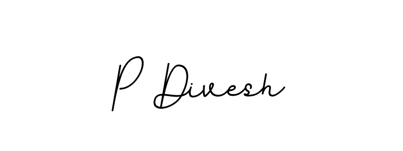 Make a beautiful signature design for name P Divesh. With this signature (BallpointsItalic-DORy9) style, you can create a handwritten signature for free. P Divesh signature style 11 images and pictures png