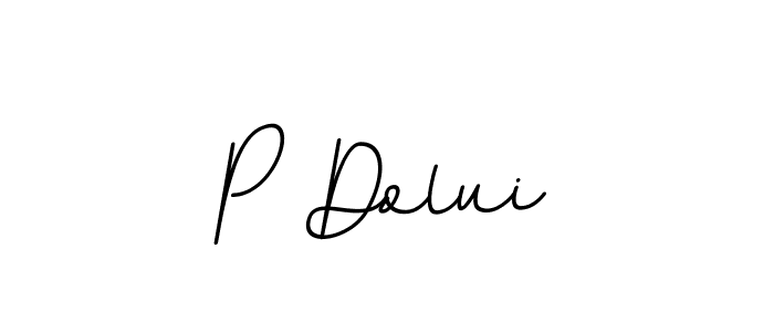 if you are searching for the best signature style for your name P Dolui. so please give up your signature search. here we have designed multiple signature styles  using BallpointsItalic-DORy9. P Dolui signature style 11 images and pictures png