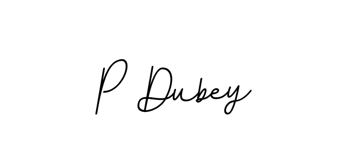 Make a beautiful signature design for name P Dubey. With this signature (BallpointsItalic-DORy9) style, you can create a handwritten signature for free. P Dubey signature style 11 images and pictures png