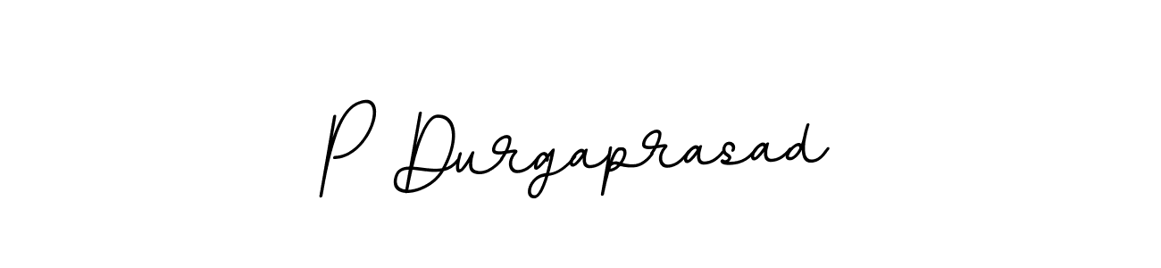 Create a beautiful signature design for name P Durgaprasad. With this signature (BallpointsItalic-DORy9) fonts, you can make a handwritten signature for free. P Durgaprasad signature style 11 images and pictures png