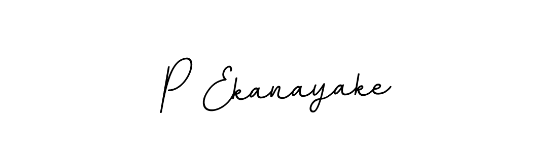 You should practise on your own different ways (BallpointsItalic-DORy9) to write your name (P Ekanayake) in signature. don't let someone else do it for you. P Ekanayake signature style 11 images and pictures png