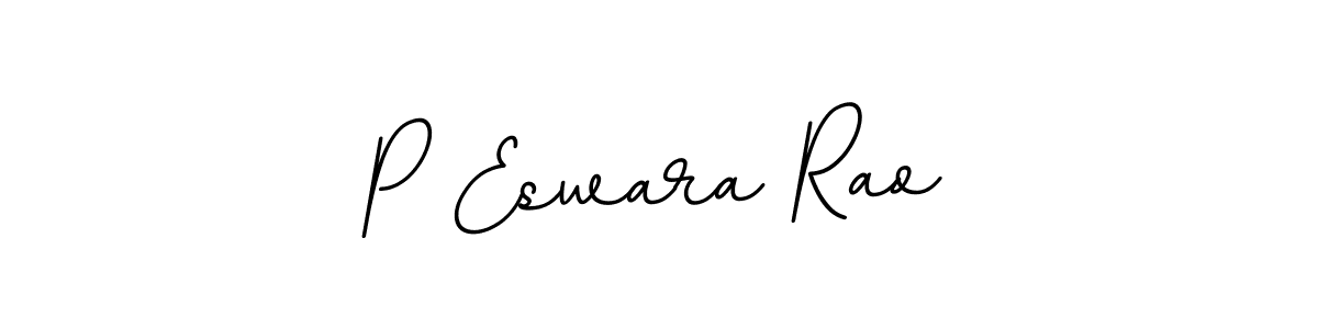 Create a beautiful signature design for name P Eswara Rao. With this signature (BallpointsItalic-DORy9) fonts, you can make a handwritten signature for free. P Eswara Rao signature style 11 images and pictures png