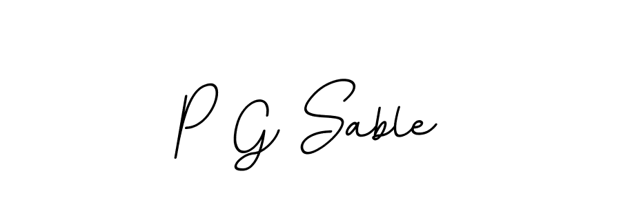 Use a signature maker to create a handwritten signature online. With this signature software, you can design (BallpointsItalic-DORy9) your own signature for name P G Sable. P G Sable signature style 11 images and pictures png