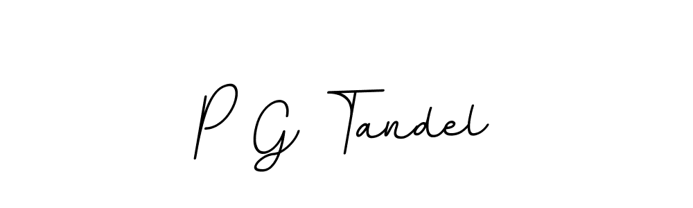 P G Tandel stylish signature style. Best Handwritten Sign (BallpointsItalic-DORy9) for my name. Handwritten Signature Collection Ideas for my name P G Tandel. P G Tandel signature style 11 images and pictures png