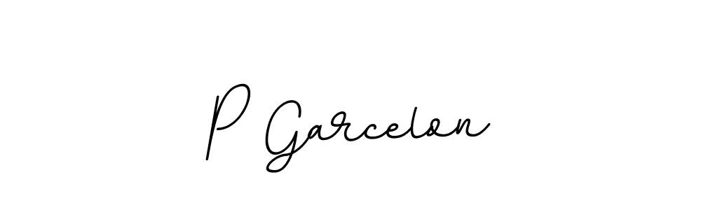 Create a beautiful signature design for name P Garcelon. With this signature (BallpointsItalic-DORy9) fonts, you can make a handwritten signature for free. P Garcelon signature style 11 images and pictures png
