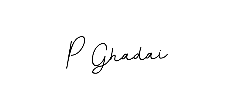 P Ghadai stylish signature style. Best Handwritten Sign (BallpointsItalic-DORy9) for my name. Handwritten Signature Collection Ideas for my name P Ghadai. P Ghadai signature style 11 images and pictures png