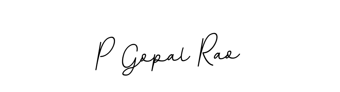 Make a beautiful signature design for name P Gopal Rao. With this signature (BallpointsItalic-DORy9) style, you can create a handwritten signature for free. P Gopal Rao signature style 11 images and pictures png