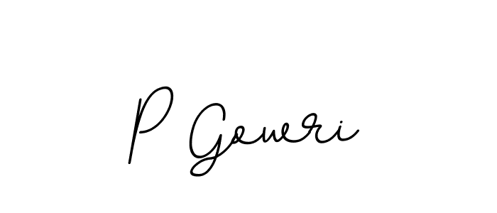 if you are searching for the best signature style for your name P Gowri. so please give up your signature search. here we have designed multiple signature styles  using BallpointsItalic-DORy9. P Gowri signature style 11 images and pictures png